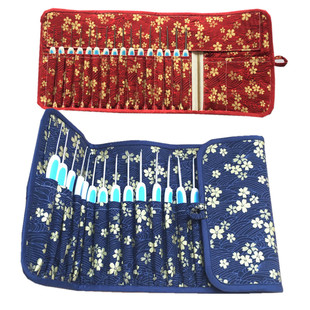 沪牌钩针软柄固定防滑垫片不锈钢手工打磨勾针毛线衣编织工具套装