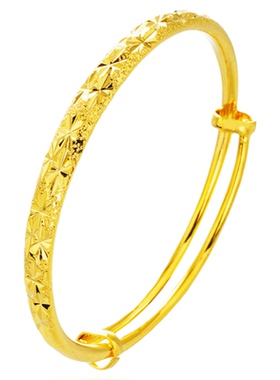 越南沙金满天星推拉手镯