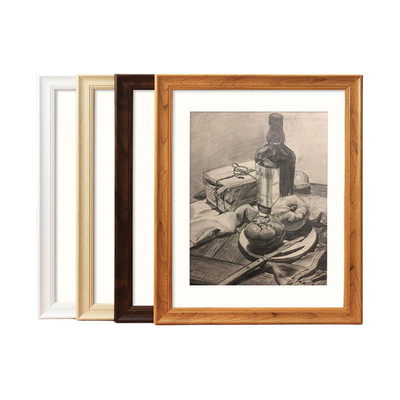 木质相框挂墙a3A4纸画框4k八8K开