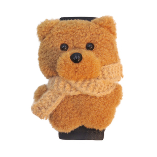 汽车安全带短款护肩套可爱飞行小兔毛绒保险带肩套小蚂蚁电动车