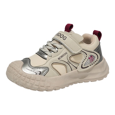 巴布豆男童皮面防水运动鞋