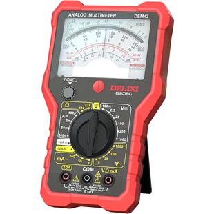 德力西电气指针式万用表电工维修高精度机械式内磁防烧万能表蜂鸣