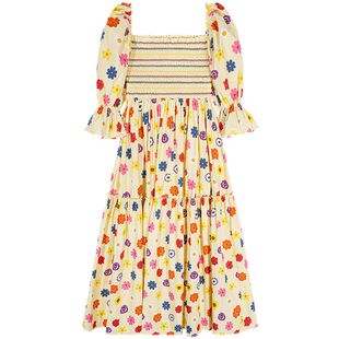 落落狷介开春绝美小裙子2025年新款抹胸设计感短袖连衣裙收腰显瘦