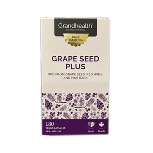 加拿大Grand Health葡萄籽精华活氧胶囊180粒GRAPE SEED焕发活肌
