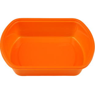 鲜元彩色圆边无盖一斤装包装盒加厚一次性水果盒草莓打包盒托盘