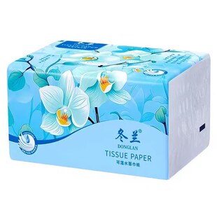 冬兰400张抽纸大包家用宿舍实惠装整箱批加厚面巾纸餐巾纸擦手纸