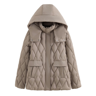 鸭鸭羽绒服女中长款2025年新款保暖白鸭绒收腰小个子加厚洋气外套