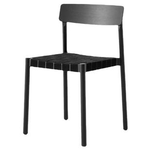 丹麦&tradition Betty TK1 餐椅实木编织可叠北欧餐厅室内样板房