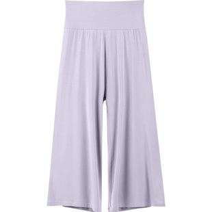 STW睡裤女夏季七分裤宽松休闲莫代尔可外穿孕妇家居裤大码空调裤