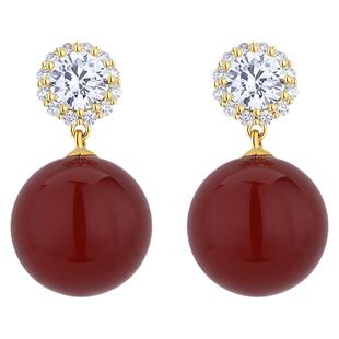 【紫罗兰正版】丝耀红色耳环女气质轻奢高级感耳饰生日礼物潮