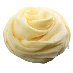 苏她高端 文艺亚麻棉麻流苏纯色围巾 外贸原单女素色披肩春夏防晒