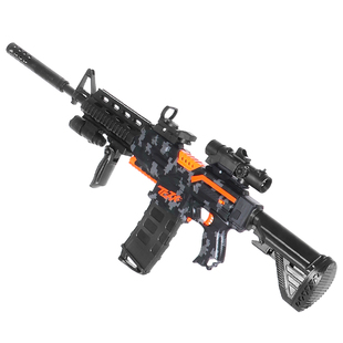 M416电动高速连发儿童玩具枪男孩ak47自动突击步枪机关枪软弹枪