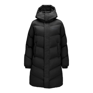 Skechers斯凯奇女子新款中长款运动休闲羽绒服 L425W018/0018