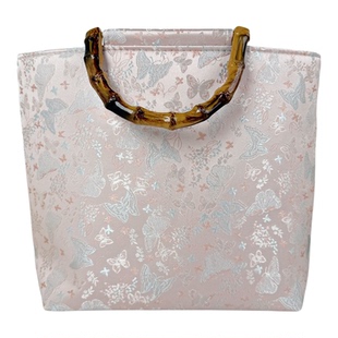 Wo Piao Liang Wo原创设计新中式气质竹节复古大容量国风古典旗袍