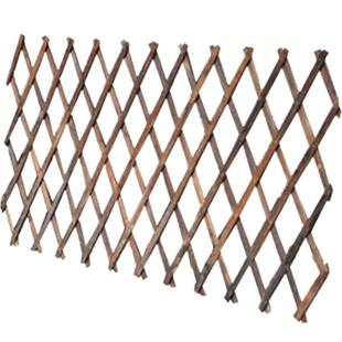 碳化防腐伸缩木拉网片木栅栏木篱笆围栏绿植物爬藤架攀爬网格花架