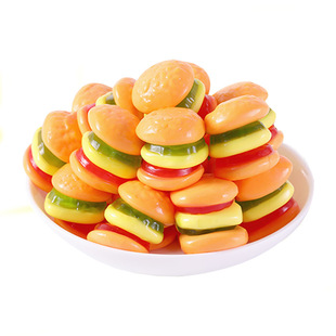 德国Trolli口力汉堡橡皮糖儿童节糖果零食大礼包果汁QQ软糖小包装