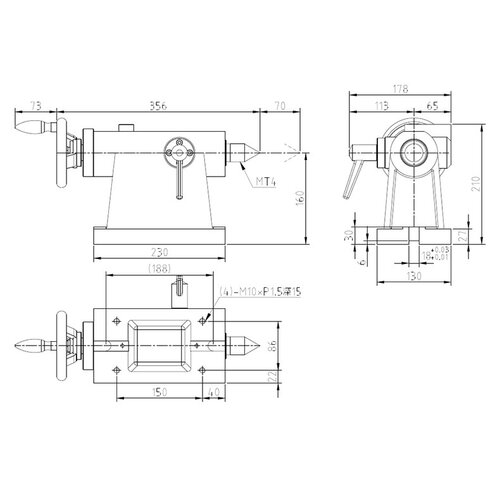 顶尖尾座 TC-160机床顶针尾座 分度盘顶针尾座