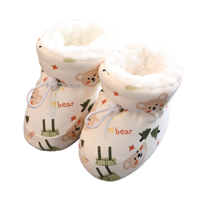 旋风小熊步前鞋冬季加绒加厚保暖