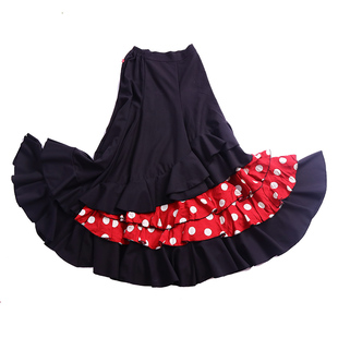 舞蹈服品牌热销Flamenco 佛朗明哥佛拉门戈舞裙涤棉大摆经典GZ02