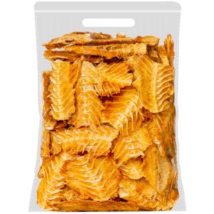 春江月原味鱼排酥500g袋装即食香辣鱼骨海鲜味鱼骨头酥脆休闲零食