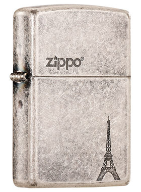 zippo打火机古银埃菲尔铁塔