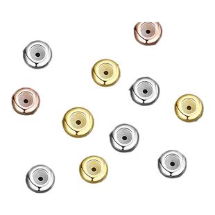 S925纯银定位珠调节珠散珠可移动DIY手链项链配件饰品收尾固定珠