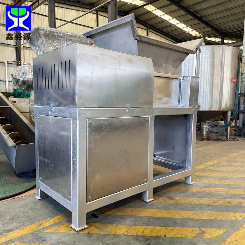 动物油榨油厂用破碎设备冻鸡皮鸡骨破碎机双轴鸡鸭内脏撕碎机