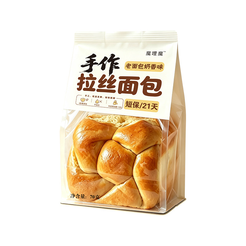 魔哩魔手作拉丝面包原味老面包手手撕面包