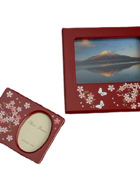 日本进口山中樱花梳妆镜系列漆器