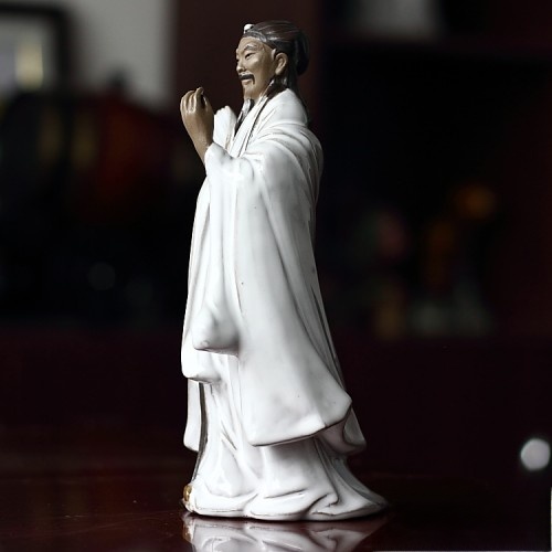 石湾娃娃陶瓷人物雕塑诸葛亮孔明中式家居客厅书房装饰三国礼品