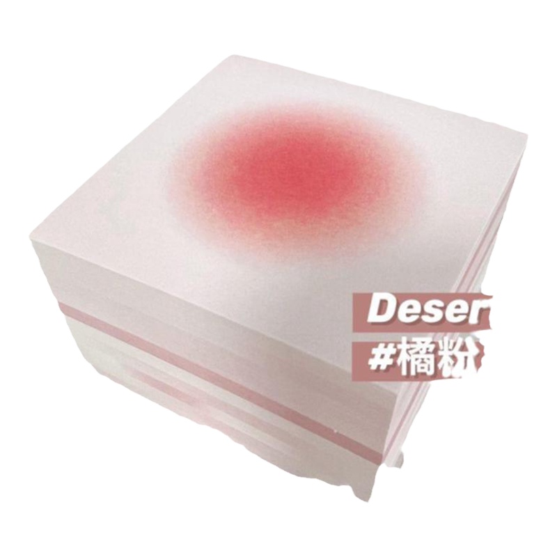 纯欲风便签本温柔蓝光晕渐变无粘性便利贴留言便条纸备忘录手帐n次贴小本子记事本