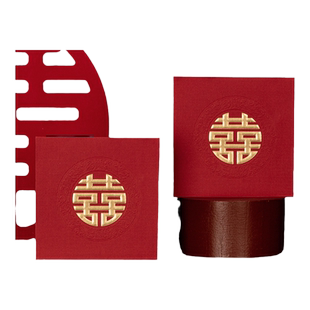 结婚接亲堵门硬质红包司仪抛洒红包利是封婚庆用品大全方形红包袋