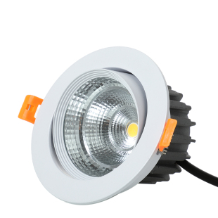 led射灯cob筒灯20w嵌入式服装店铺商用15w聚光30瓦吊顶无主天花灯