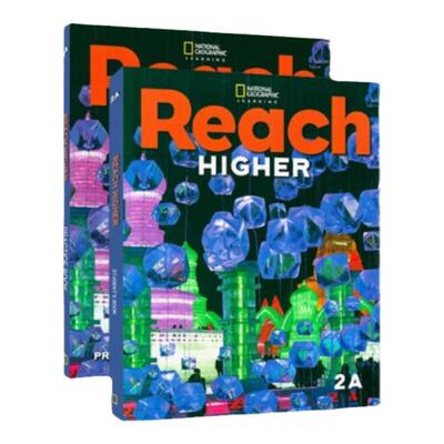 现货原版进口 美国国家地理出版社 Reach Higher Student Pack 2A 学生用书+练习册 儿童青少年英语教材 9780357366813