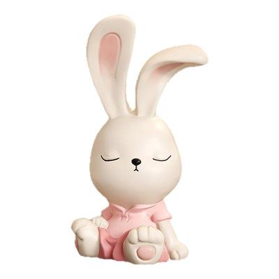 可爱创意兔子桌面摆件办公室工位装饰品上班情绪稳定神器生日礼物