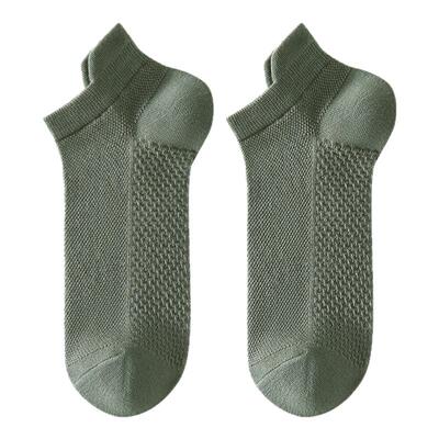 袜子男款纯棉抗菌网眼透气短袜夏