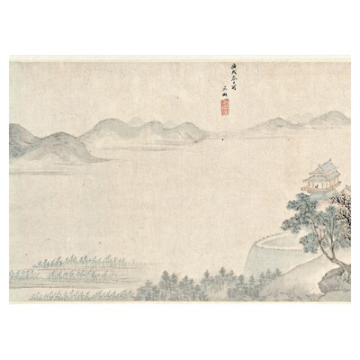 吴彬江山胜揽图名家山水国画