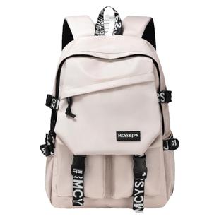 大学生书包女生背包高中生简约双肩包出行通勤包大容量电脑旅行包