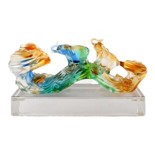 琉璃摆件吉祥如意创意家居饰品商务送客户同事乔迁升迁开业的礼物