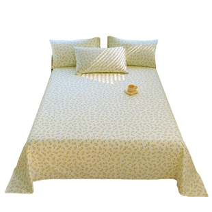 秋冬磨毛床单单件纯棉100全棉1米5加厚款180x200被单冬季铺床单子