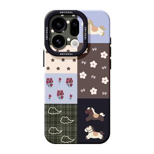 适用oppofindx9手机壳findx7pro保护套硅胶ultra全包防摔x6por高级外壳x5好看拼色0pp0花朵x8s+新女款pro软壳