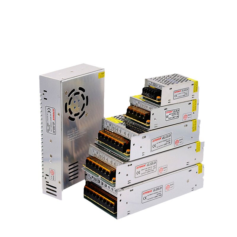 220V转24v直流LED开关电源1A/2A/5A/10A/监控变压器50w100w120w伏