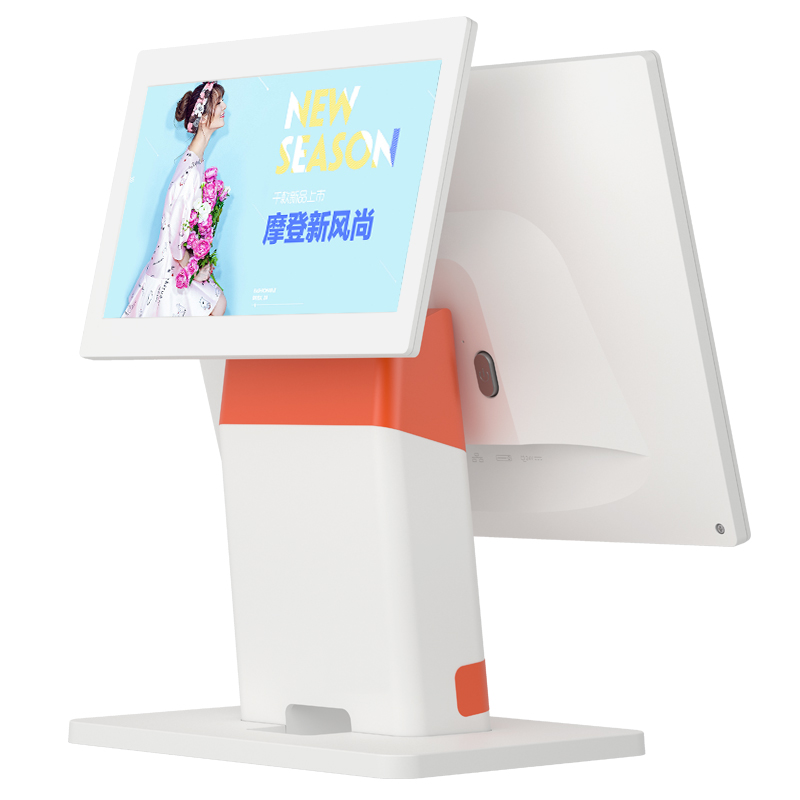 日进斗金possboss双屏收银机服装店专用触摸屏收银系统一体机