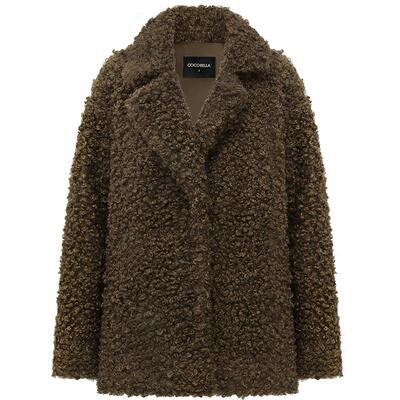 COCOBELLA泰迪卷毛绒大衣