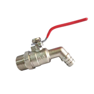 热水嘴铜水咀暖气放水阀地暖排水铜球阀可插管耐高温4分6分热水咀