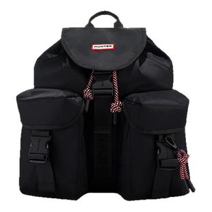 HUNTER女士多口袋双肩包书包户外露营旅游休闲简约通勤双肩背包女