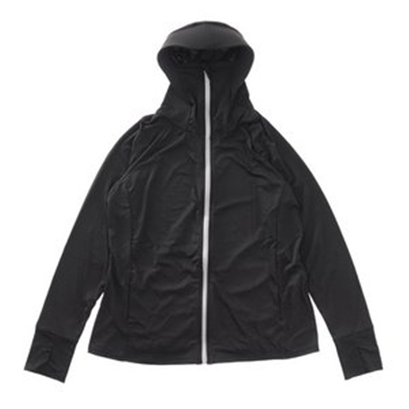 日本水陆两用连帽防晒服女夏薄透气冷感速干大帽檐护颈遮脸防晒衣