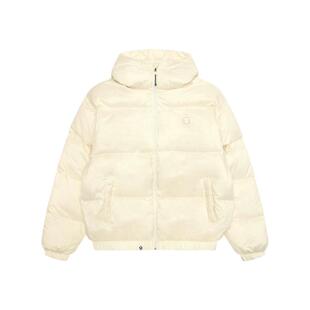 Aape旗舰店男装秋冬小标徽章简约潮流连帽面包羽绒服外套7725XXP