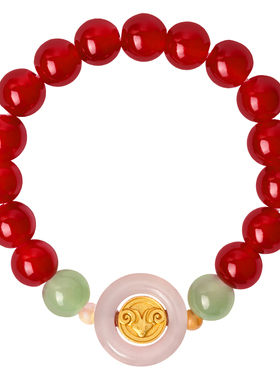 麦玲玲2026年马本命年好运守护手串生肖三合六合手绳太岁红绳手链