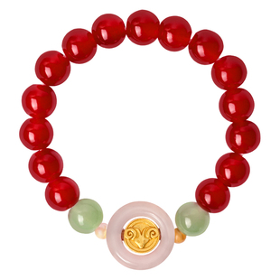 麦玲玲2026年马本命年好运守护手串生肖三合六合手绳太岁红绳手链